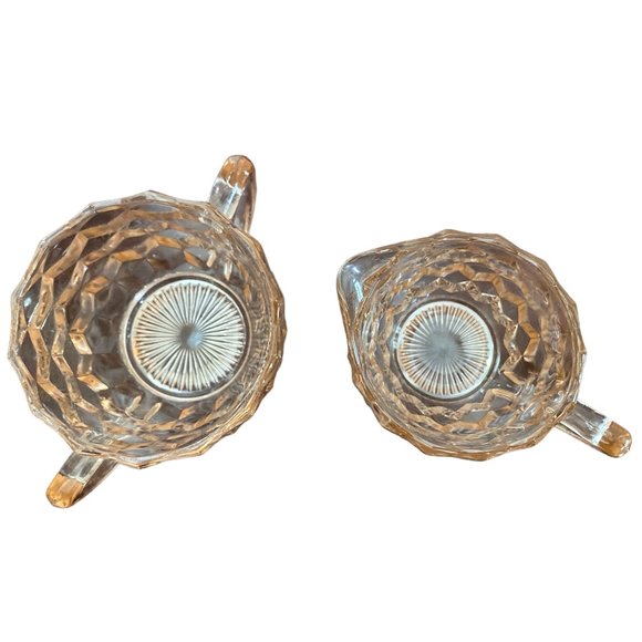 Jeanette Glass, Vintage, Pink Depression Glass, Cube Sugar Bowl and Creamer Set - Picture 5 of 5